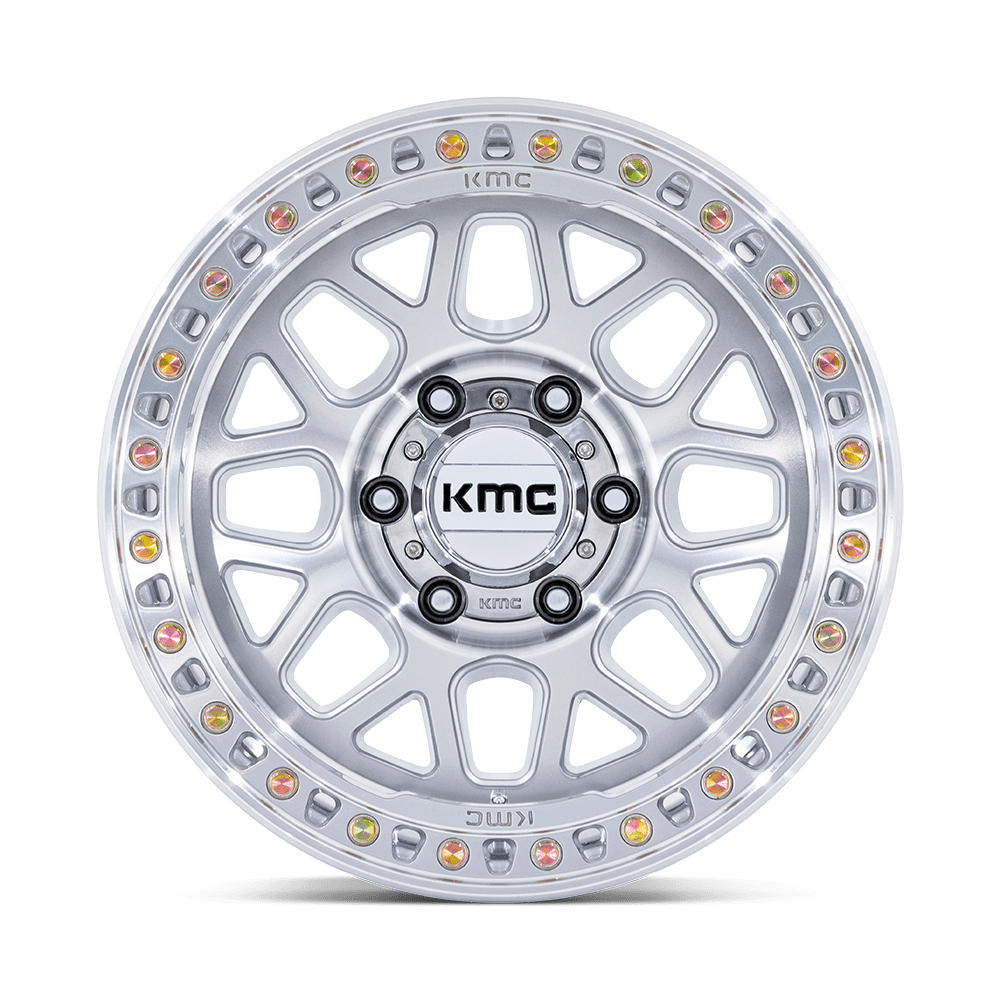 KMC WHEELS | GRS Front View Silver