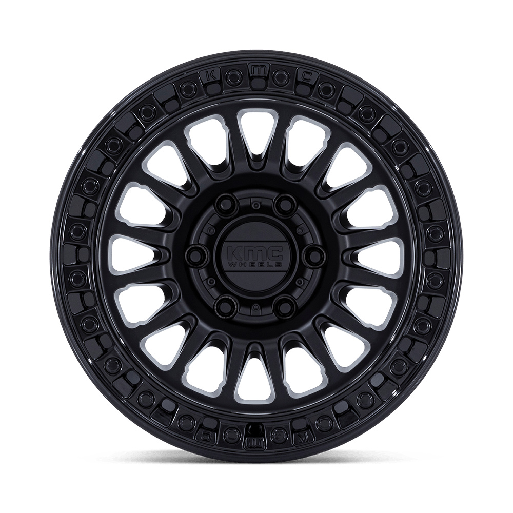 KMC WHEELS | IMS Matte Black W/ Gloss Black Lip