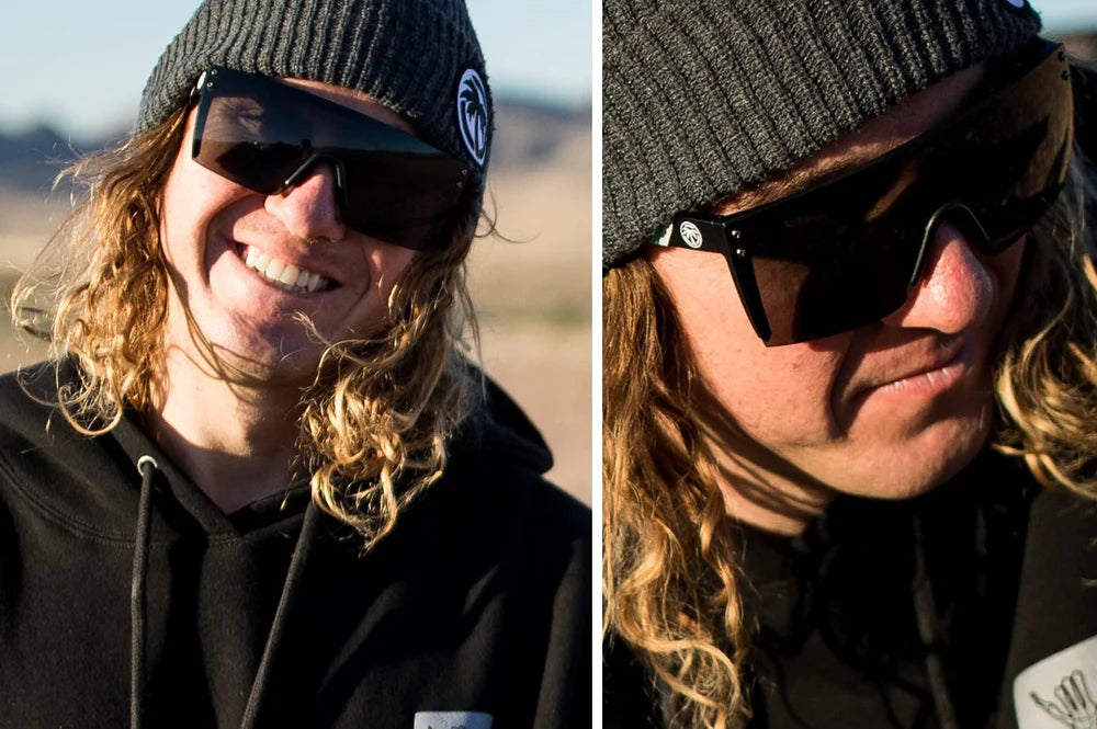 Lazer Face H2O | Black Frame - Black Lens Front View