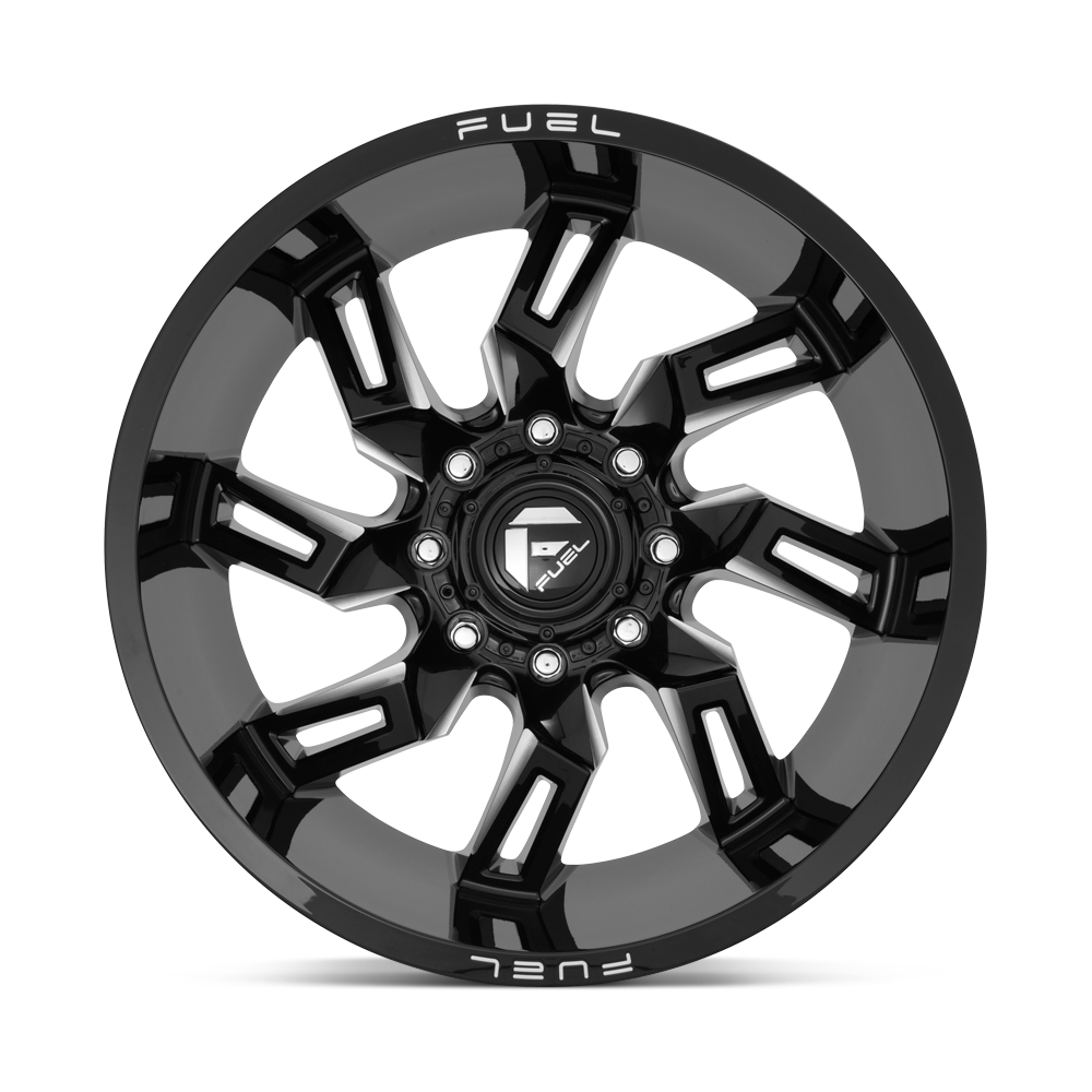 Fuel Wheels | LOCKDOWN Front View Black