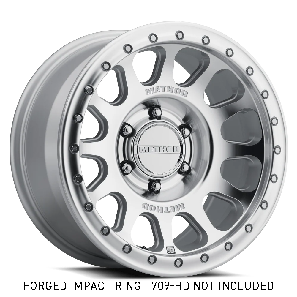 709 Impact Ring Front View Silver