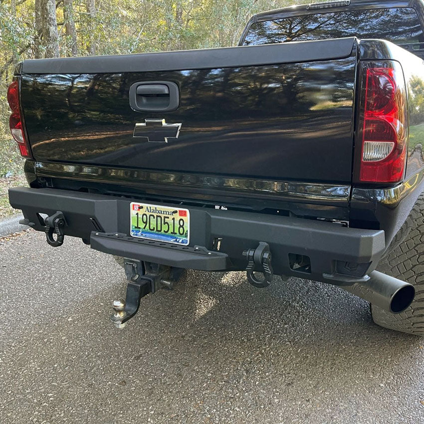 1999-2007 CHEVY SILVERADO 1500/2500/3500 OCTANE REAR BUMPER Front View