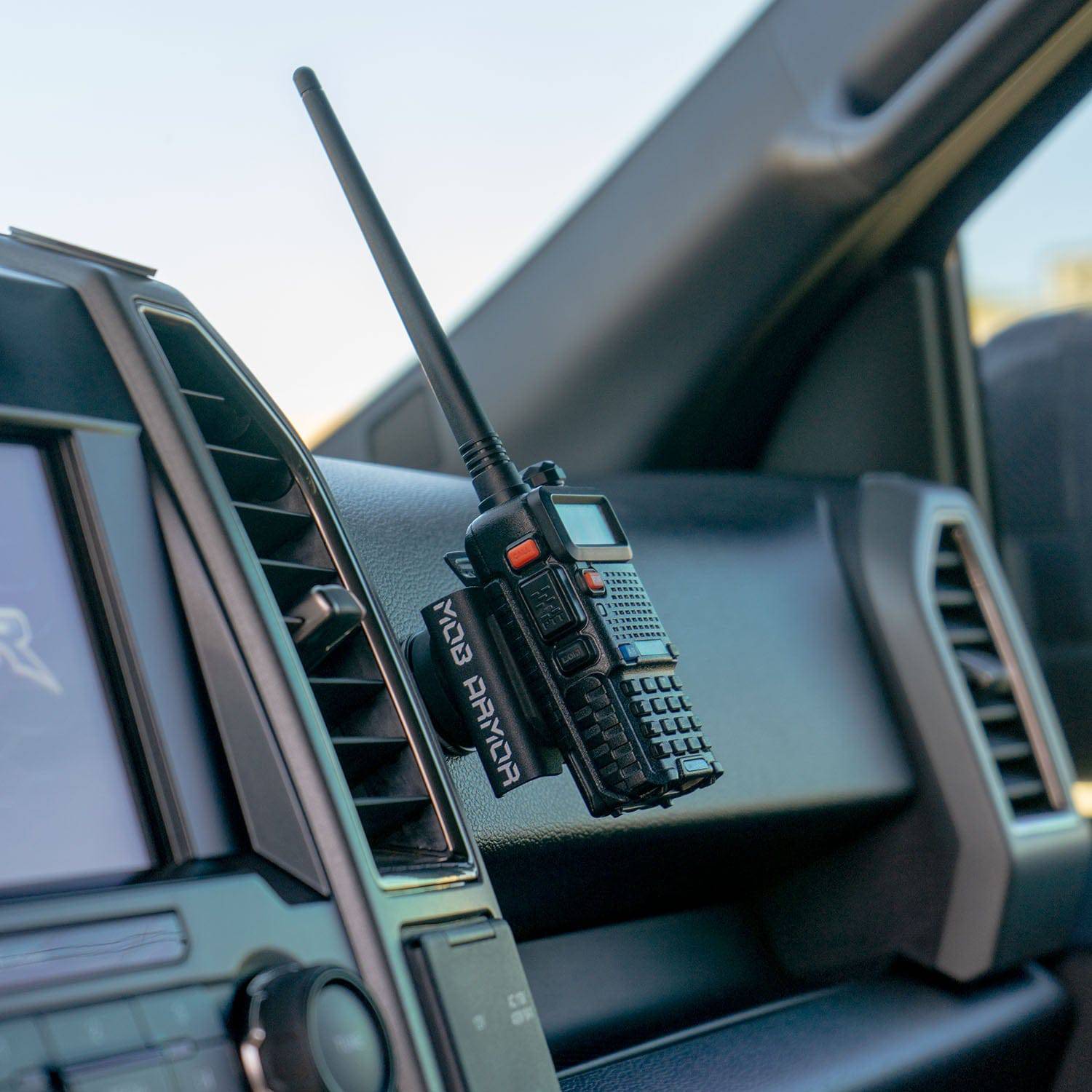 PCI Mob Armor Handheld Radio Mount Front View