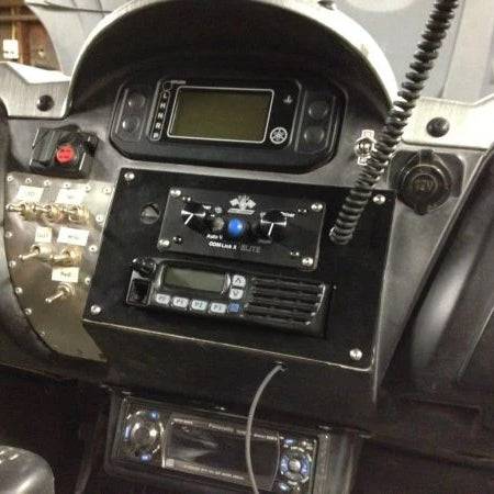 PCI Universal Panel Mount Radio and Intercom Bracket Front View