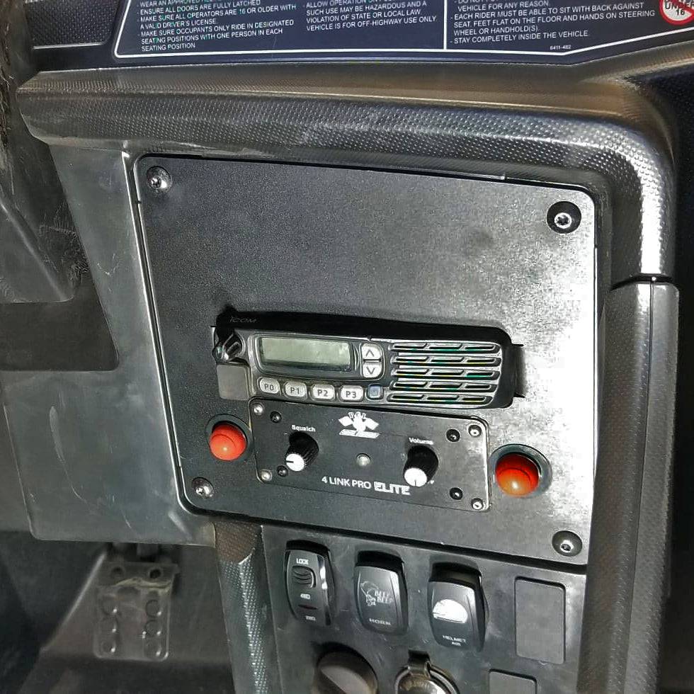 PCI Wildcat XX Radio/Intercom Bracket Front View