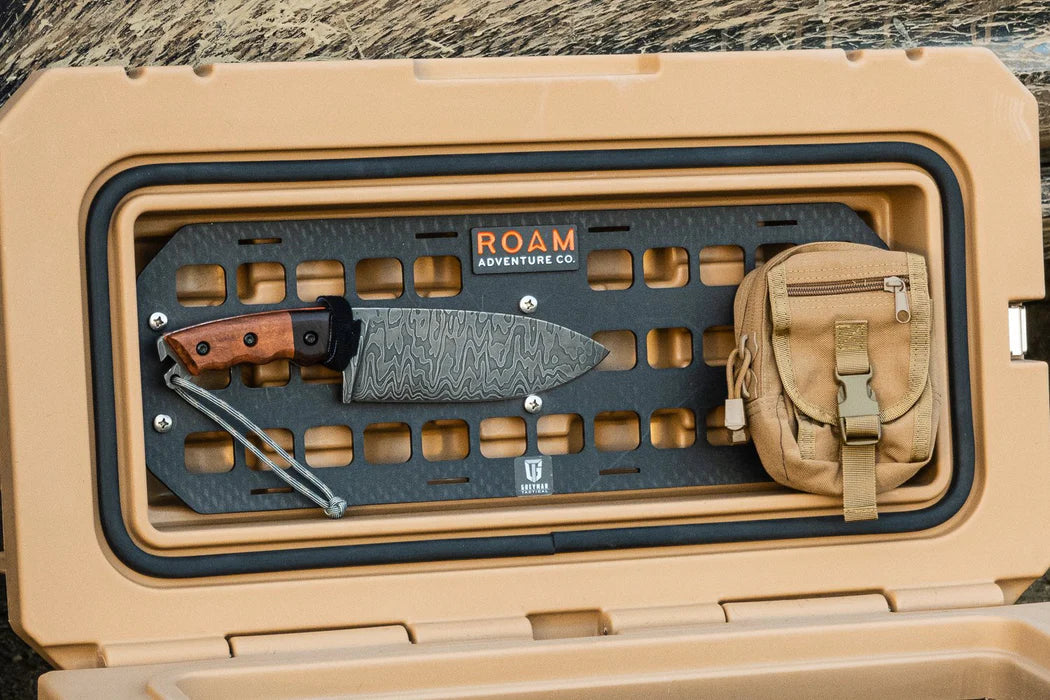 105L Rugged Case Molle Panel Front View Black