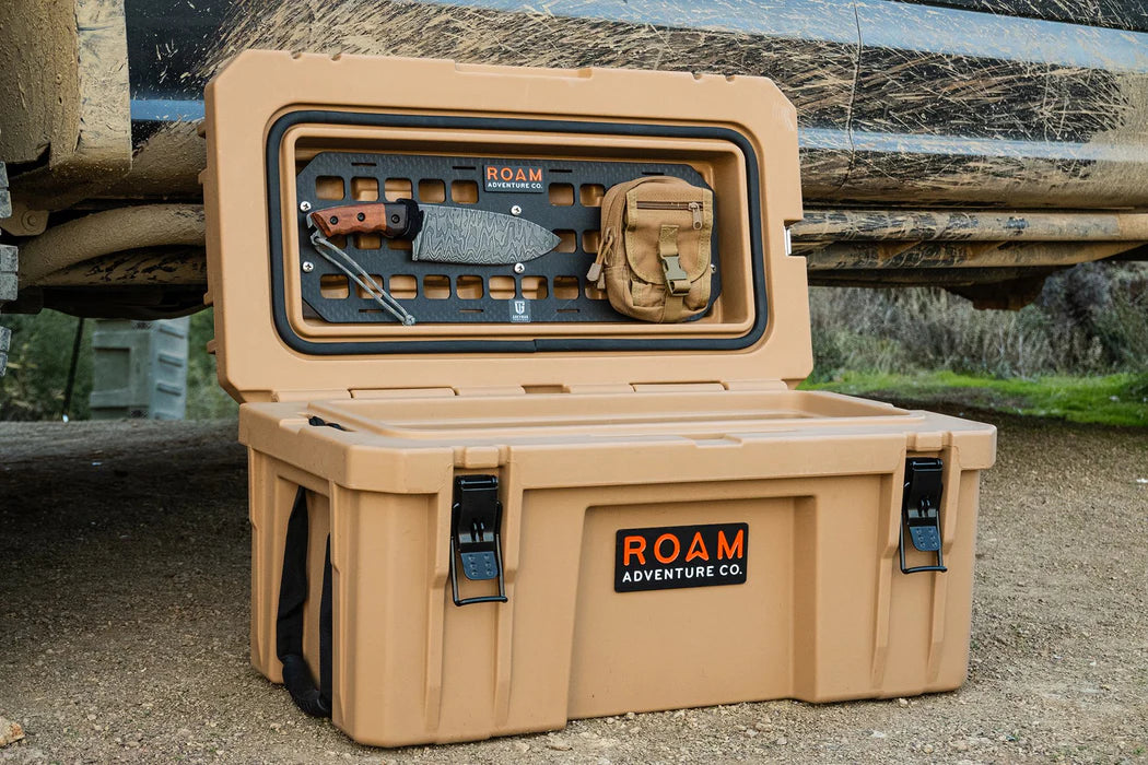 105L Rugged Case Molle Panel Front View Black