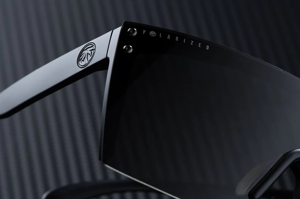 Lazer Face H2O | Black Frame - Black Polarized Lens Front View