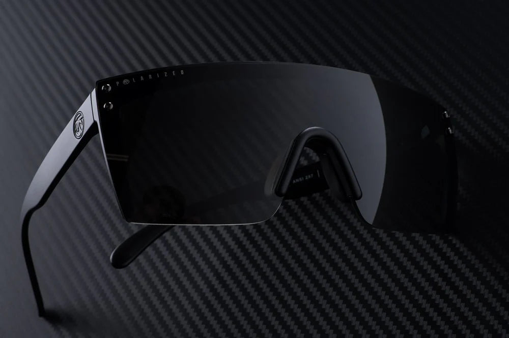 Lazer Face H2O | Black Frame - Black Polarized Lens Front View