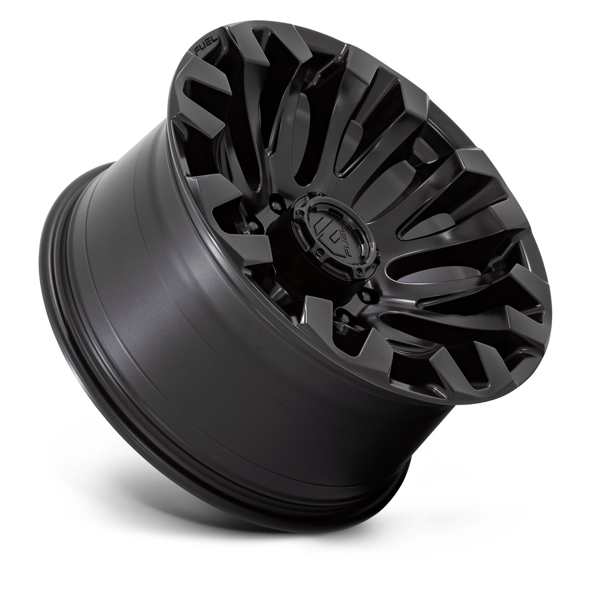 Fuel Wheels | QUAKE Front View Black
