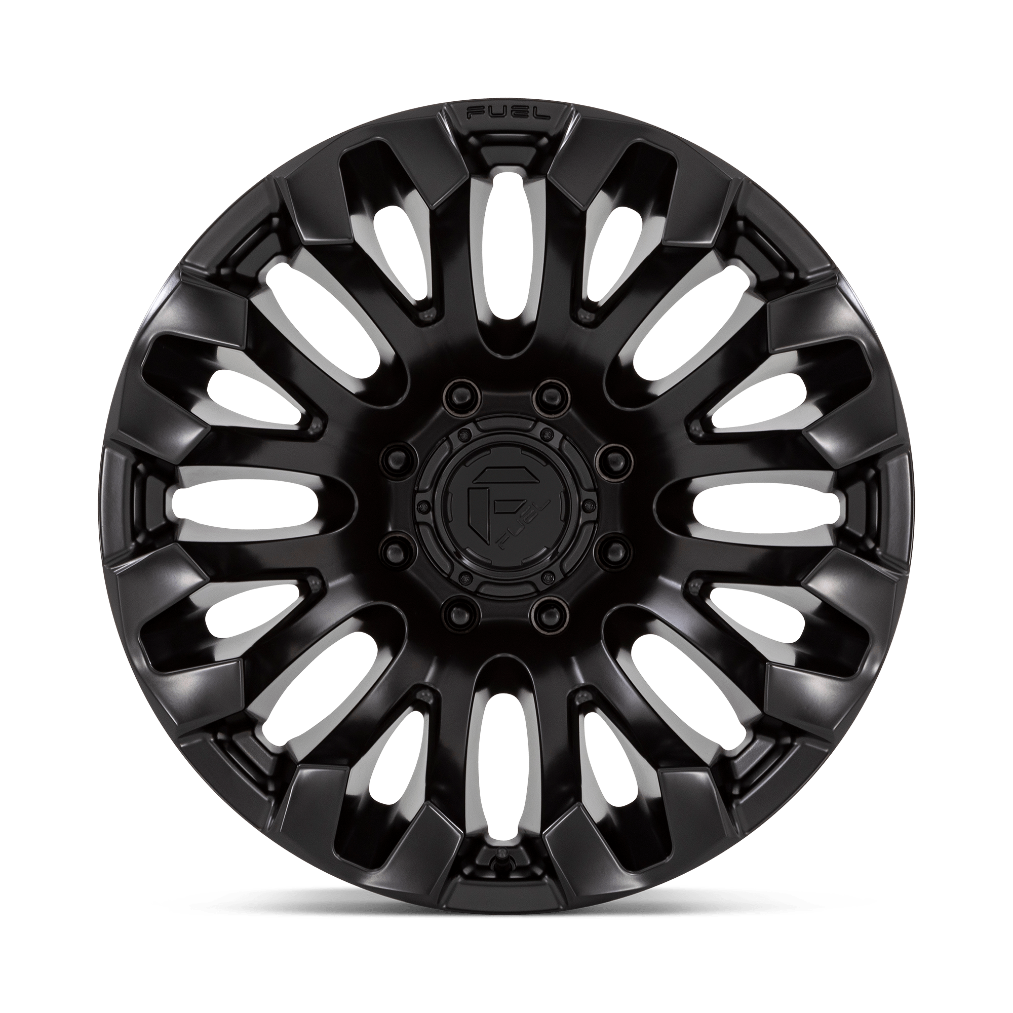 Fuel Wheels | QUAKE Front View Black