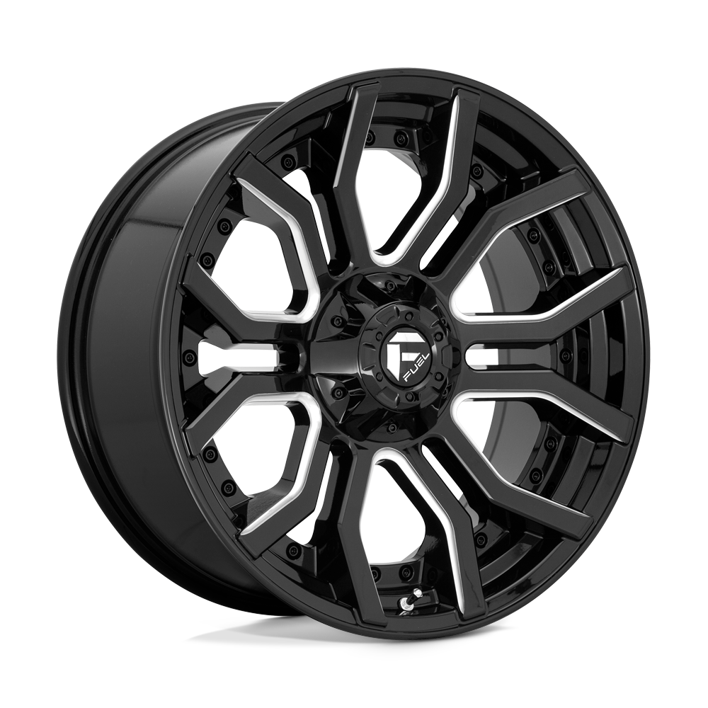 Fuel Wheels | RAGE Front View Black