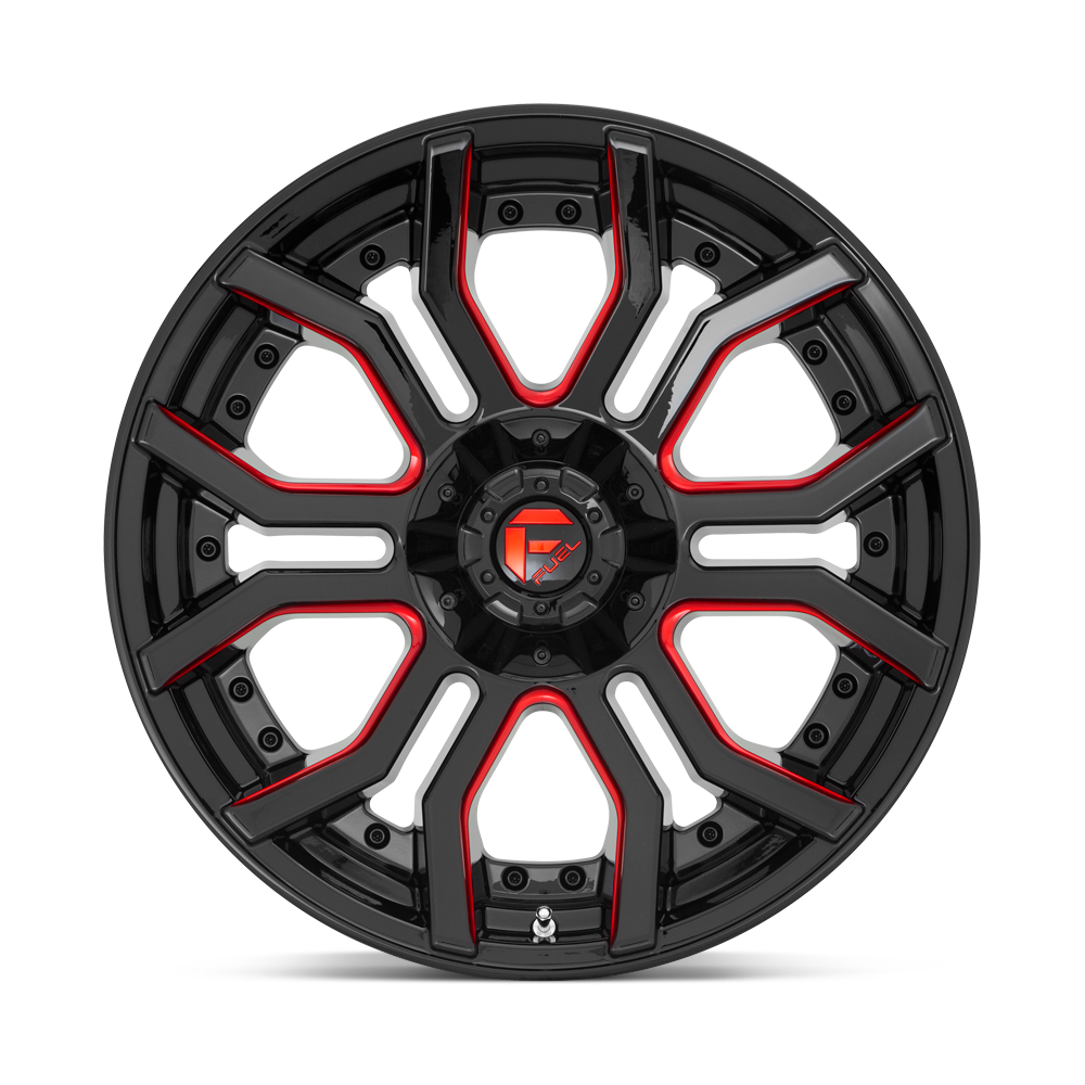 Fuel Wheels | RAGE Front View Red
