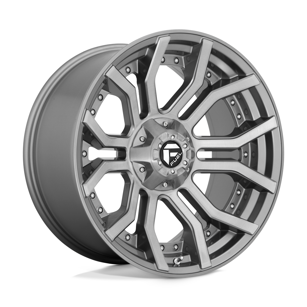 Fuel Wheels | RAGE Front View Grey