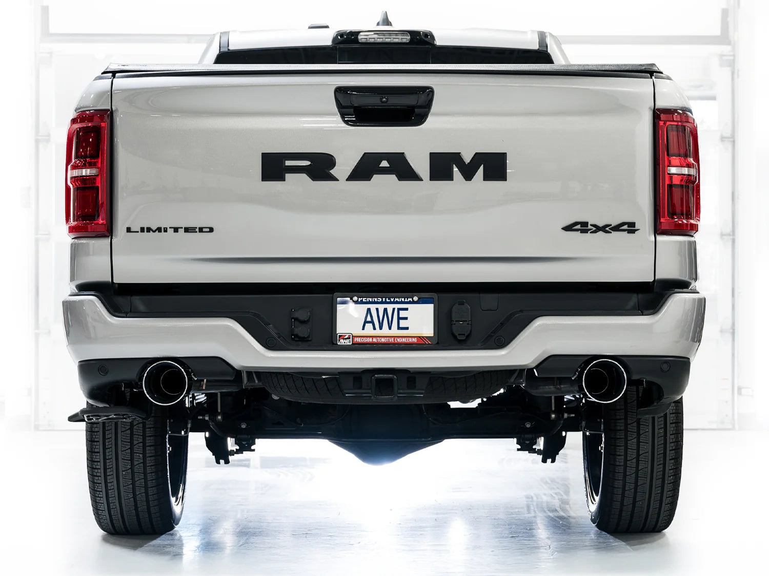 AWE 0FG Exhaust Suite for the 25+ RAM 1500 3.0L Front View