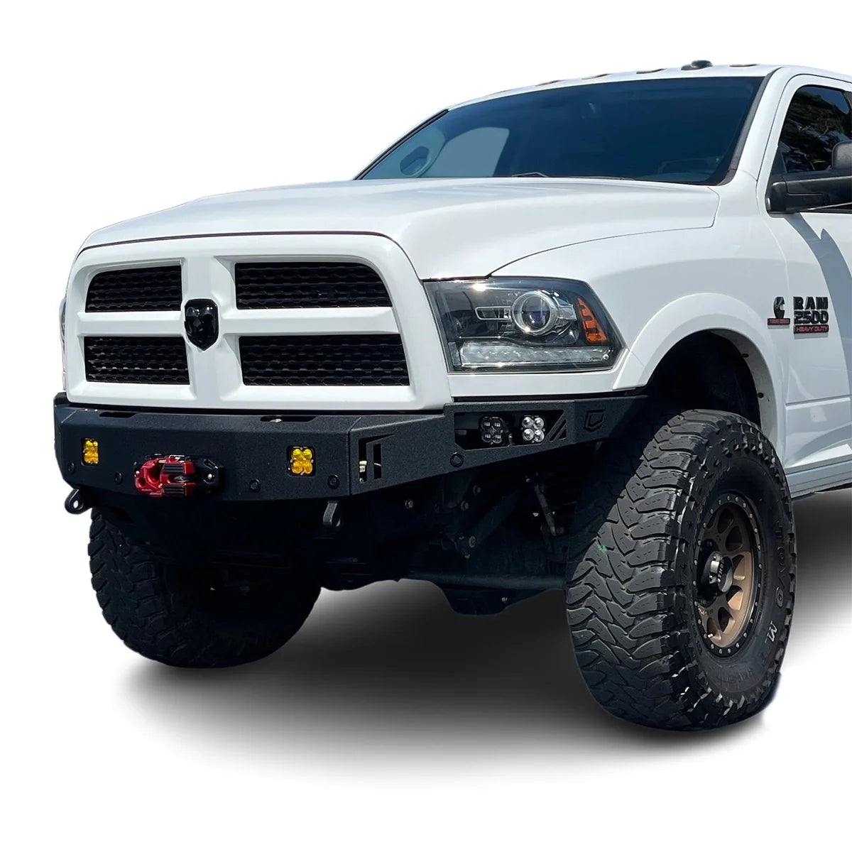 2010-2018 RAM 2500/3500 OCTANE SERIES FRONT WINCH BUMPER Front View