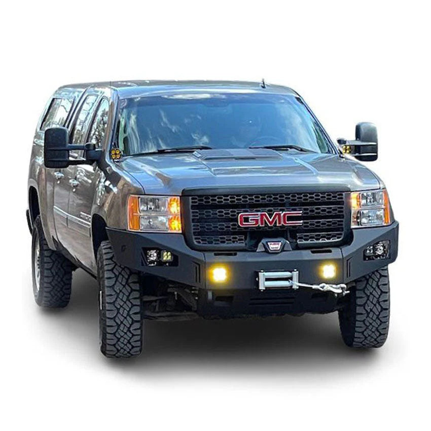 2011-2014 GMC 2500HD/3500HD FRONT OCTANE WINCH BUMPER Front View