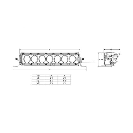 Rigid Industries Revolve 10 Inch Bar with White Backlight