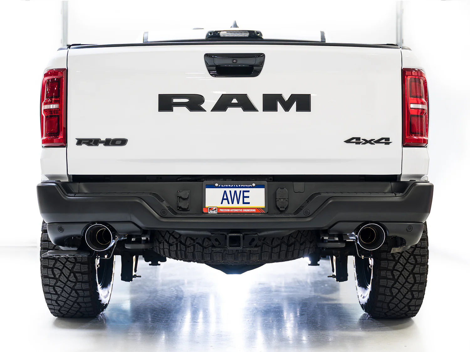 AWE Catback Exhaust for the RAM 1500 RHO Front View
