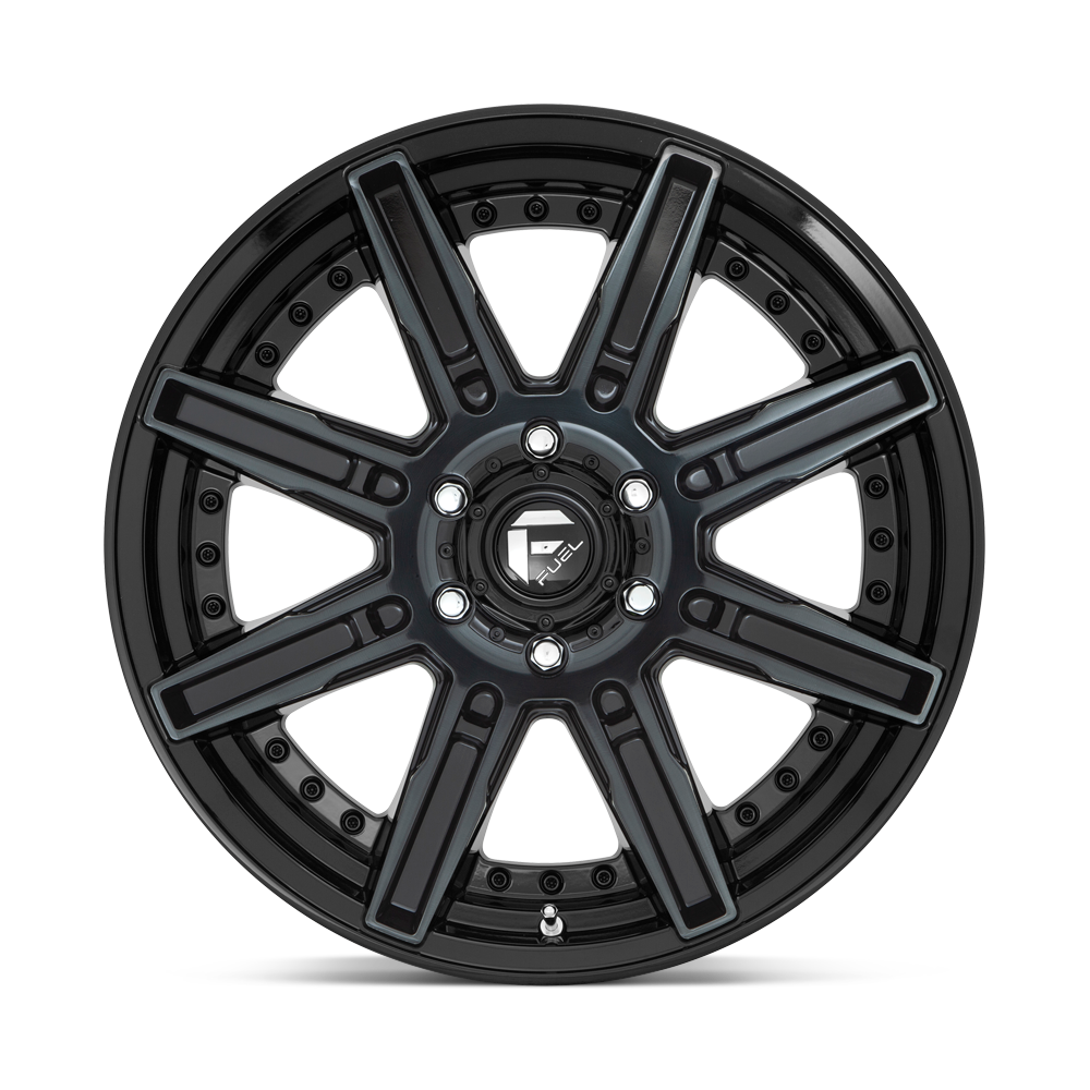 Fuel Wheels | ROGUE Front View Black