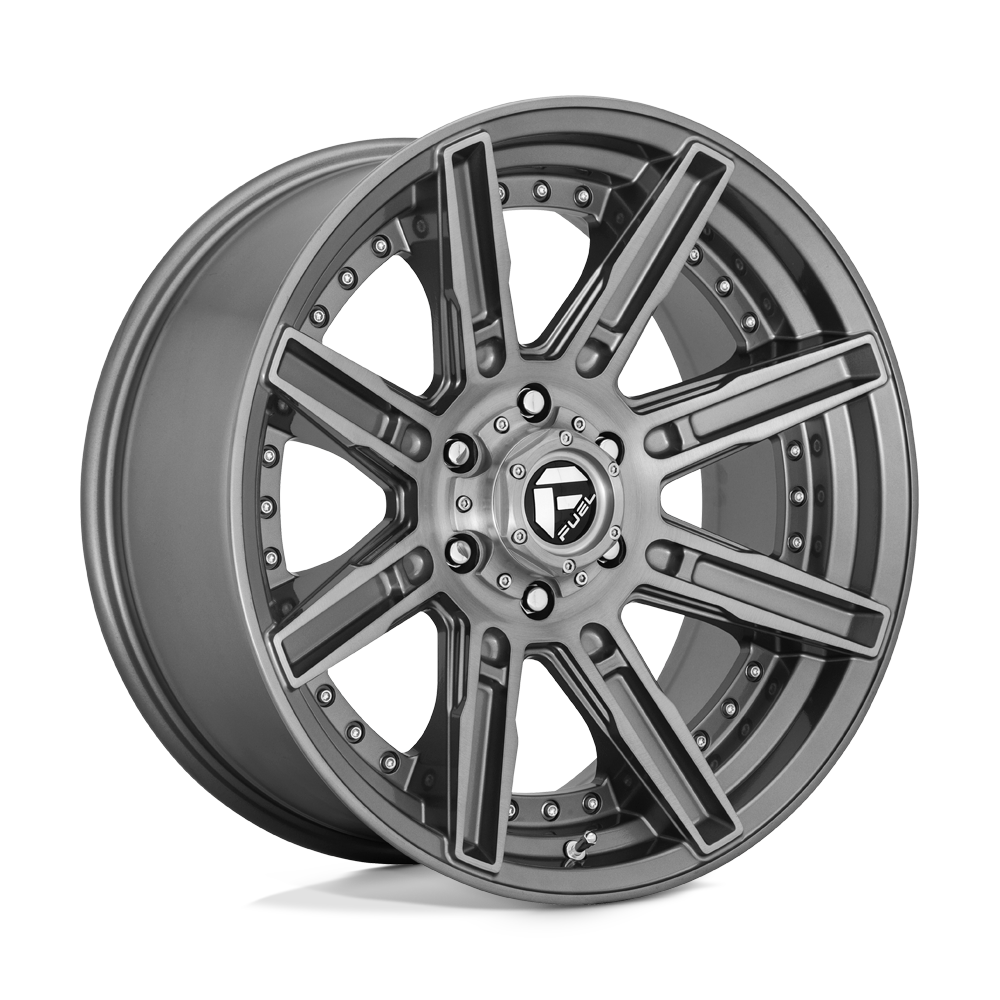 Fuel Wheels | ROGUE Front View Grey