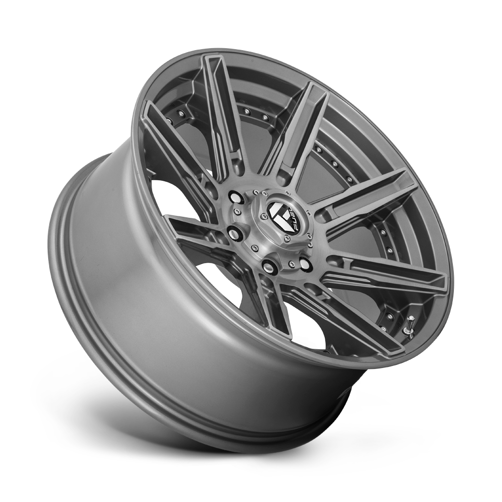 Fuel Wheels | ROGUE Front View Grey
