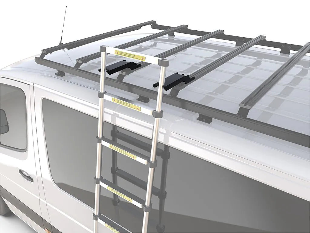 Front Runner Telescopic Ladder Support Bracket / Slimsport & Slimpro Van Racks Front View