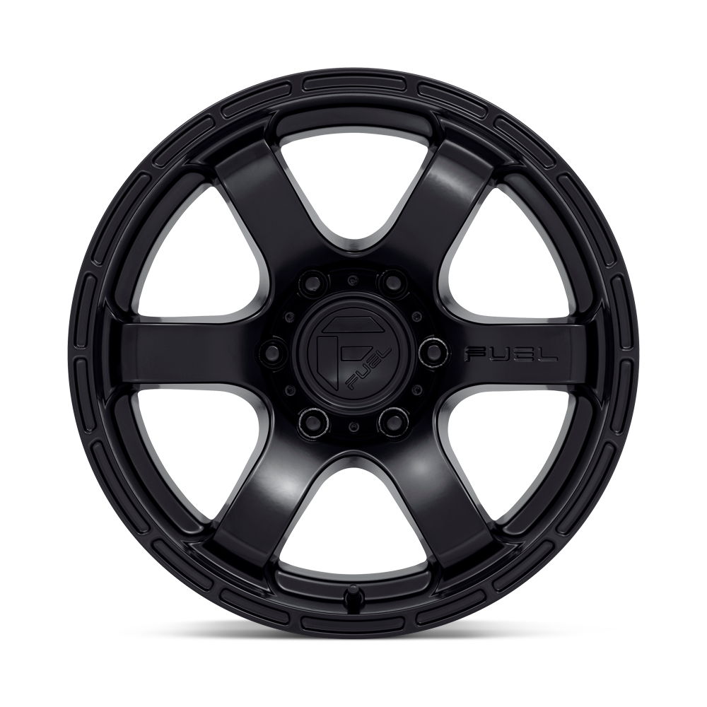 Fuel Wheels | RUSH Front View Black
