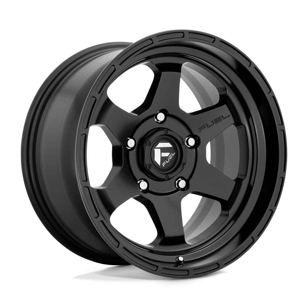 Fuel Wheels | SHOK Front View Black
