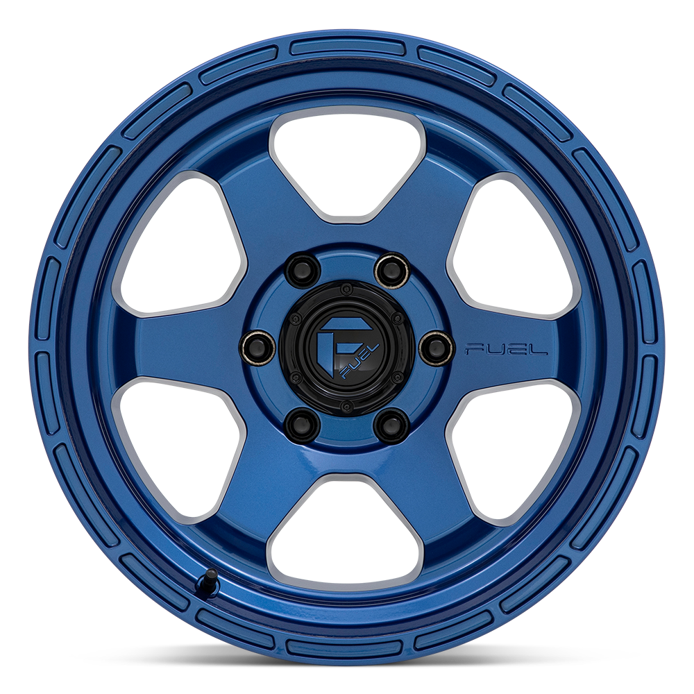 Fuel Wheels | SHOK Front View Blue