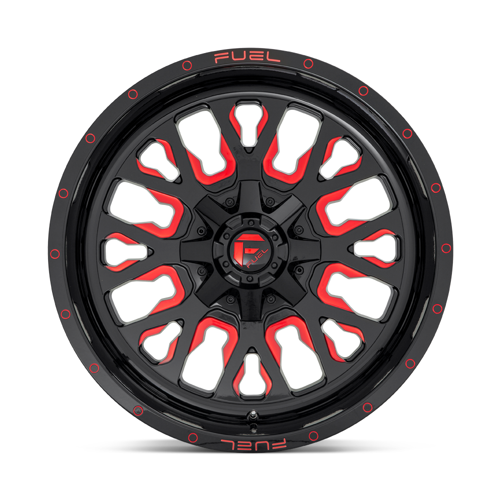 Fuel Wheels | STROKE Front View Red