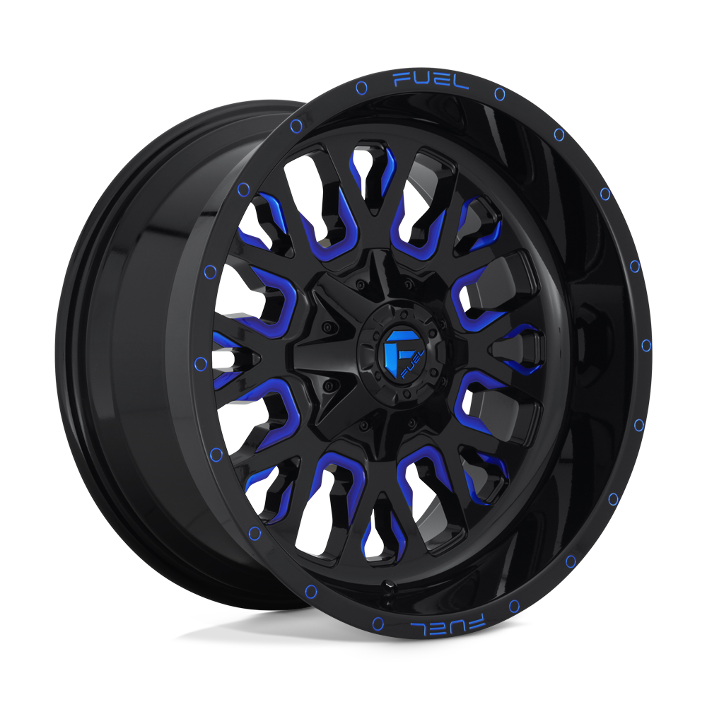 Fuel Wheels | STROKE Front View Blue
