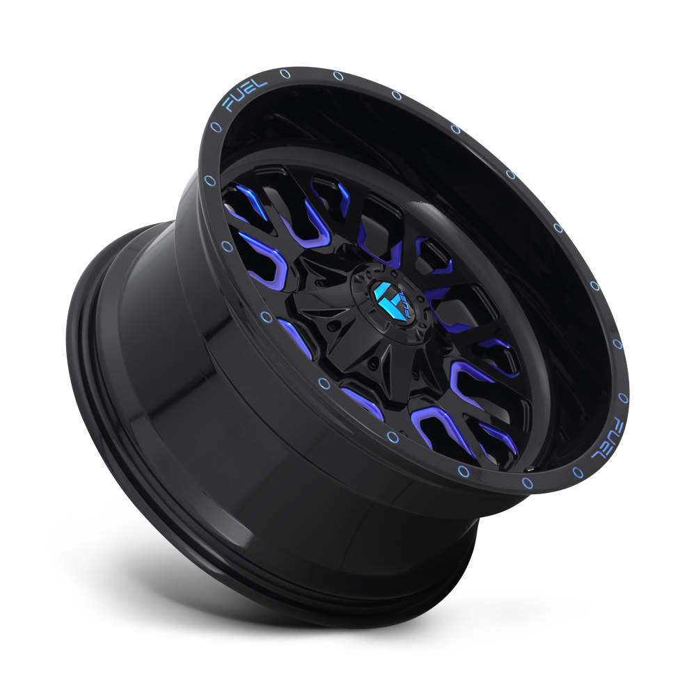 Fuel Wheels | STROKE Front View Blue