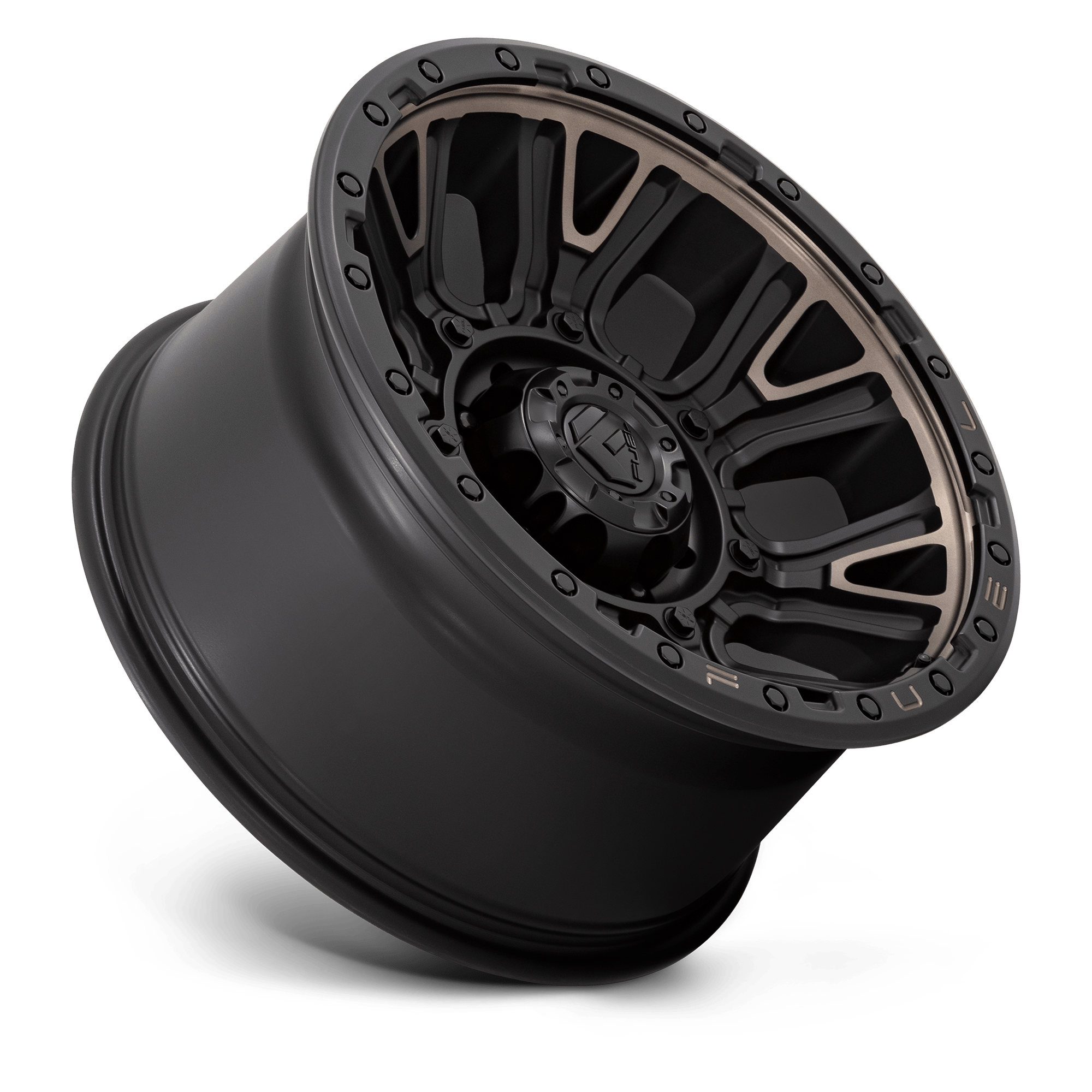 Fuel Wheels | TRACTION Front View Black