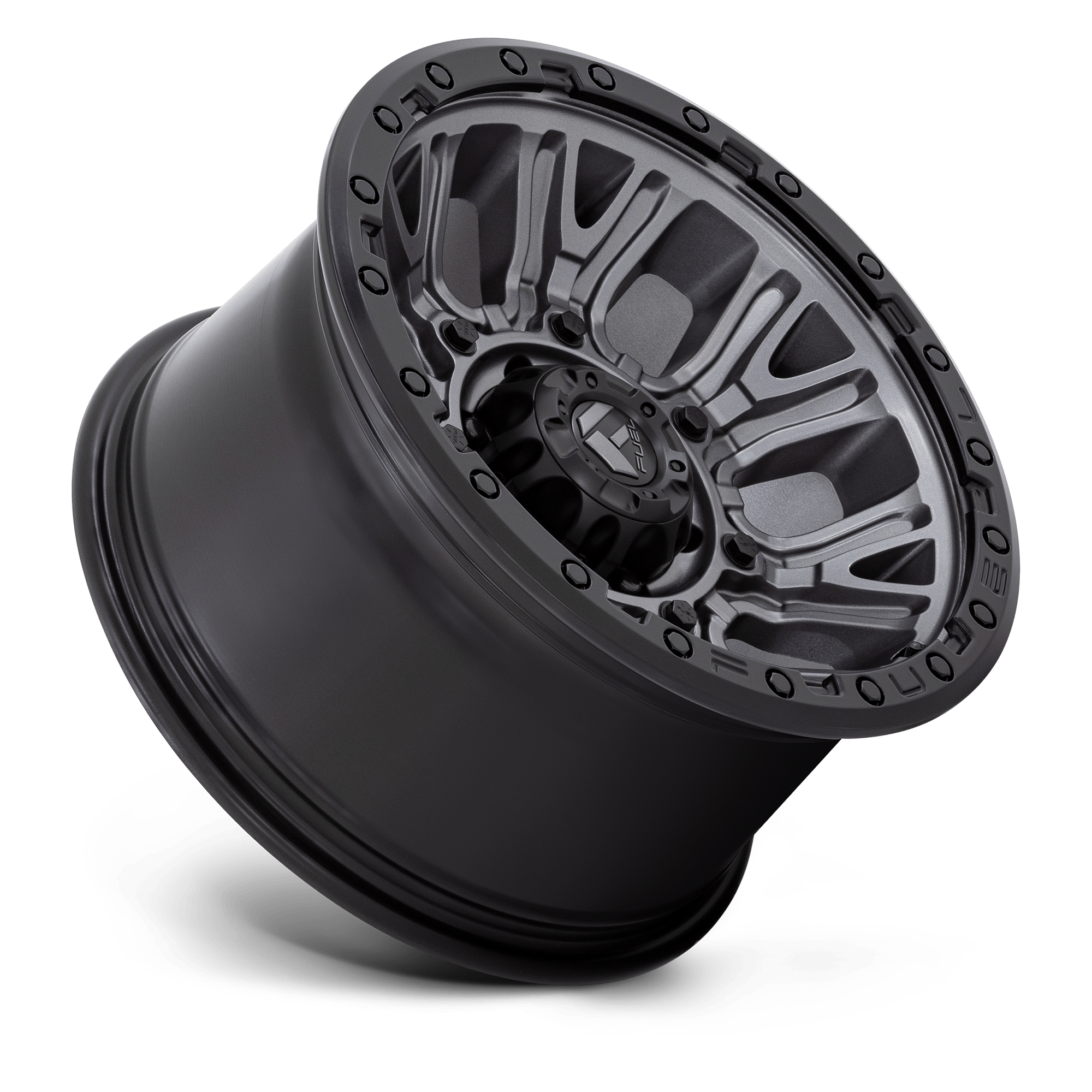 Fuel Wheels | TRACTION Front View Black