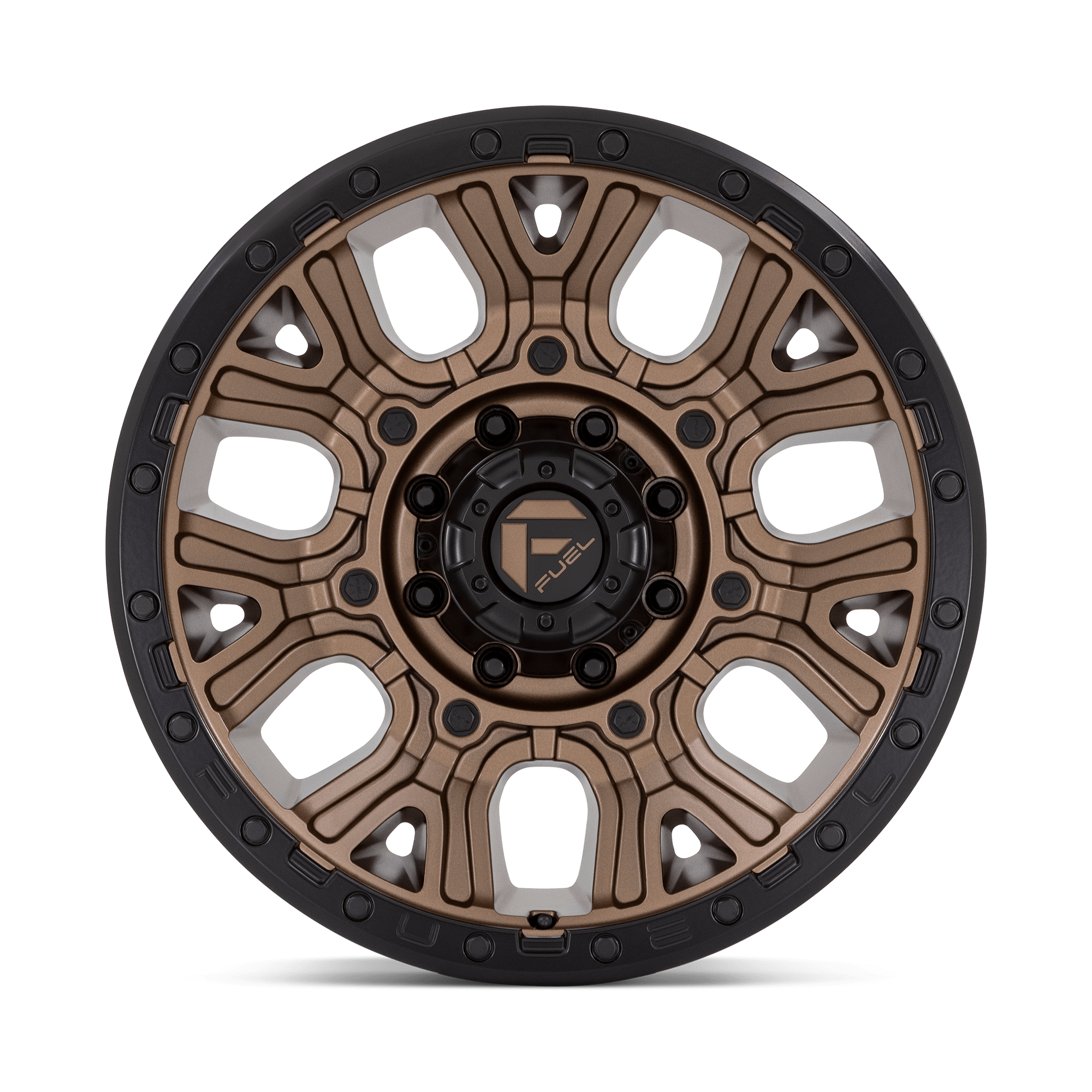 Fuel Wheels | TRACTION Front View Bronze