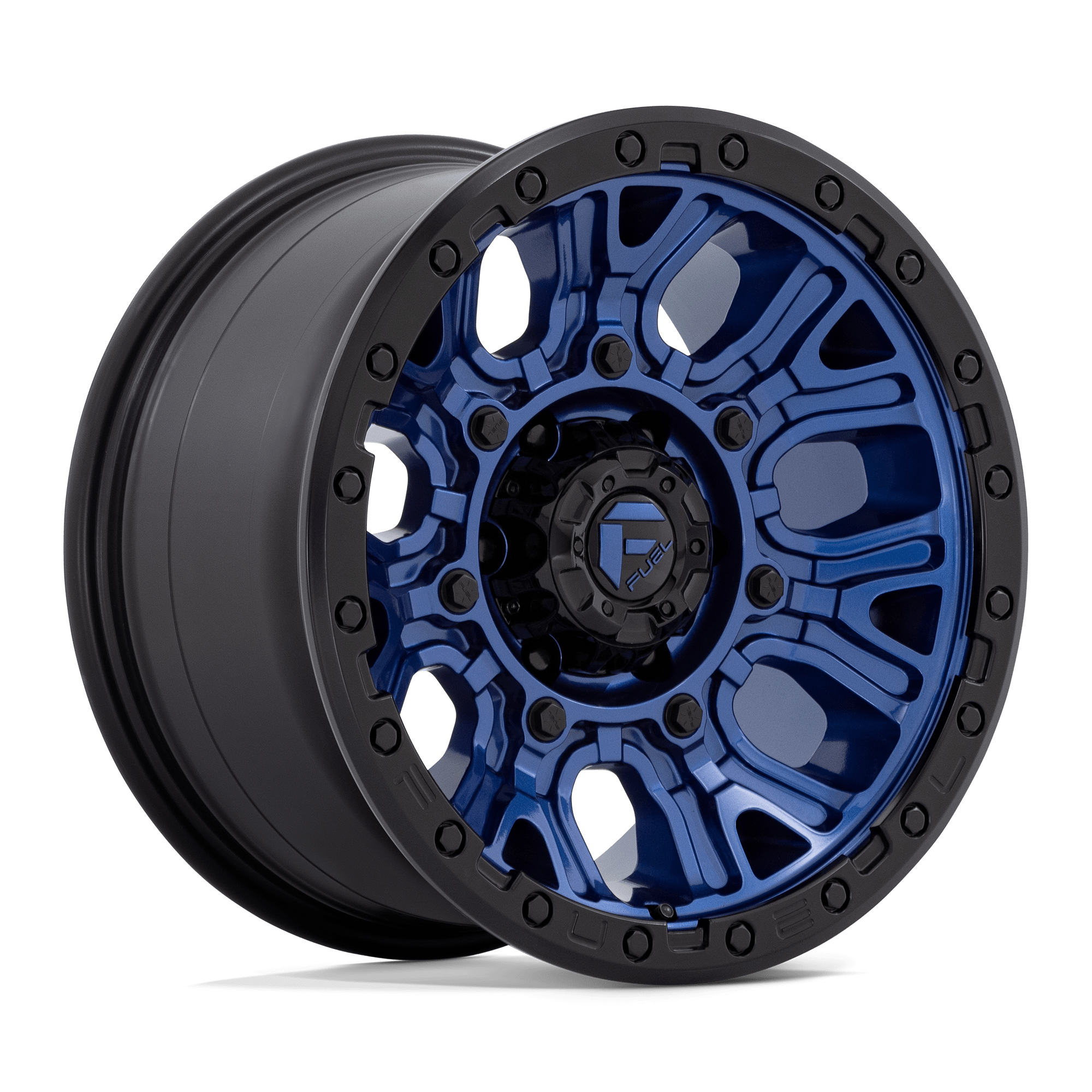Fuel Wheels | TRACTION Front View Blue