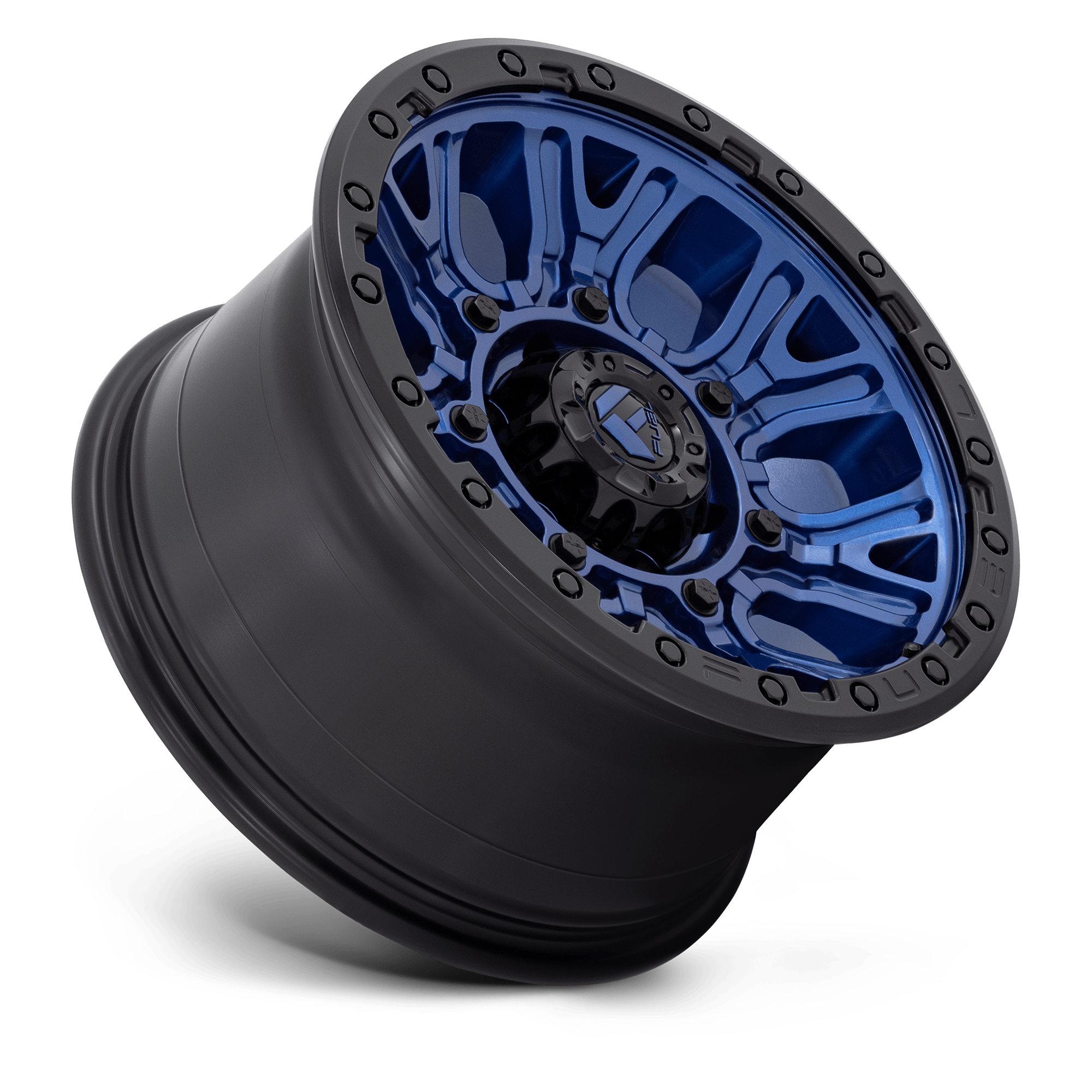 Fuel Wheels | TRACTION Front View Blue