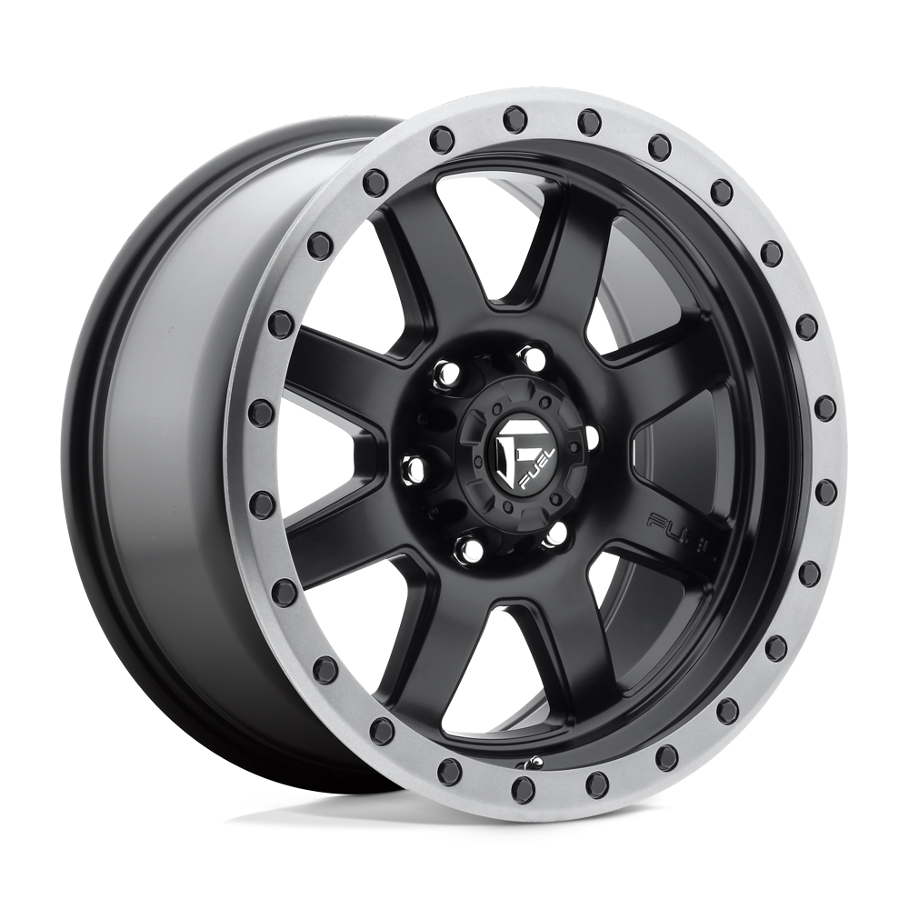 Fuel Wheels | TROPHY Front View Black