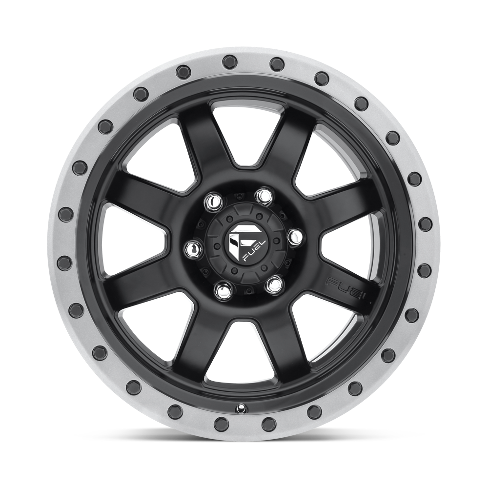 Fuel Wheels | TROPHY Front View Black