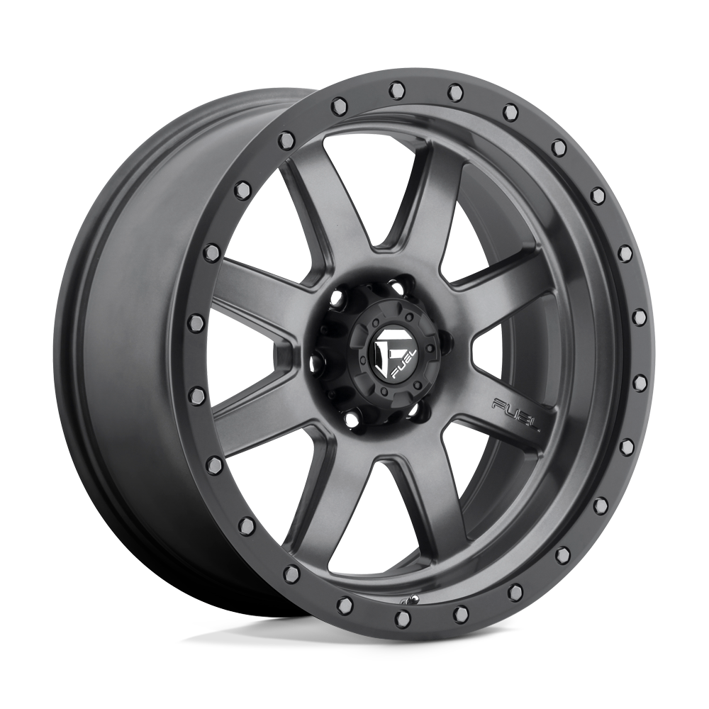 Fuel Wheels | TROPHY Front View Black