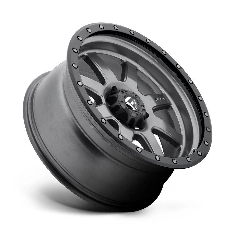 Fuel Wheels | TROPHY Front View Black