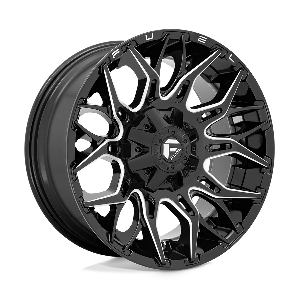Fuel Wheels | TWITCH Front View Black