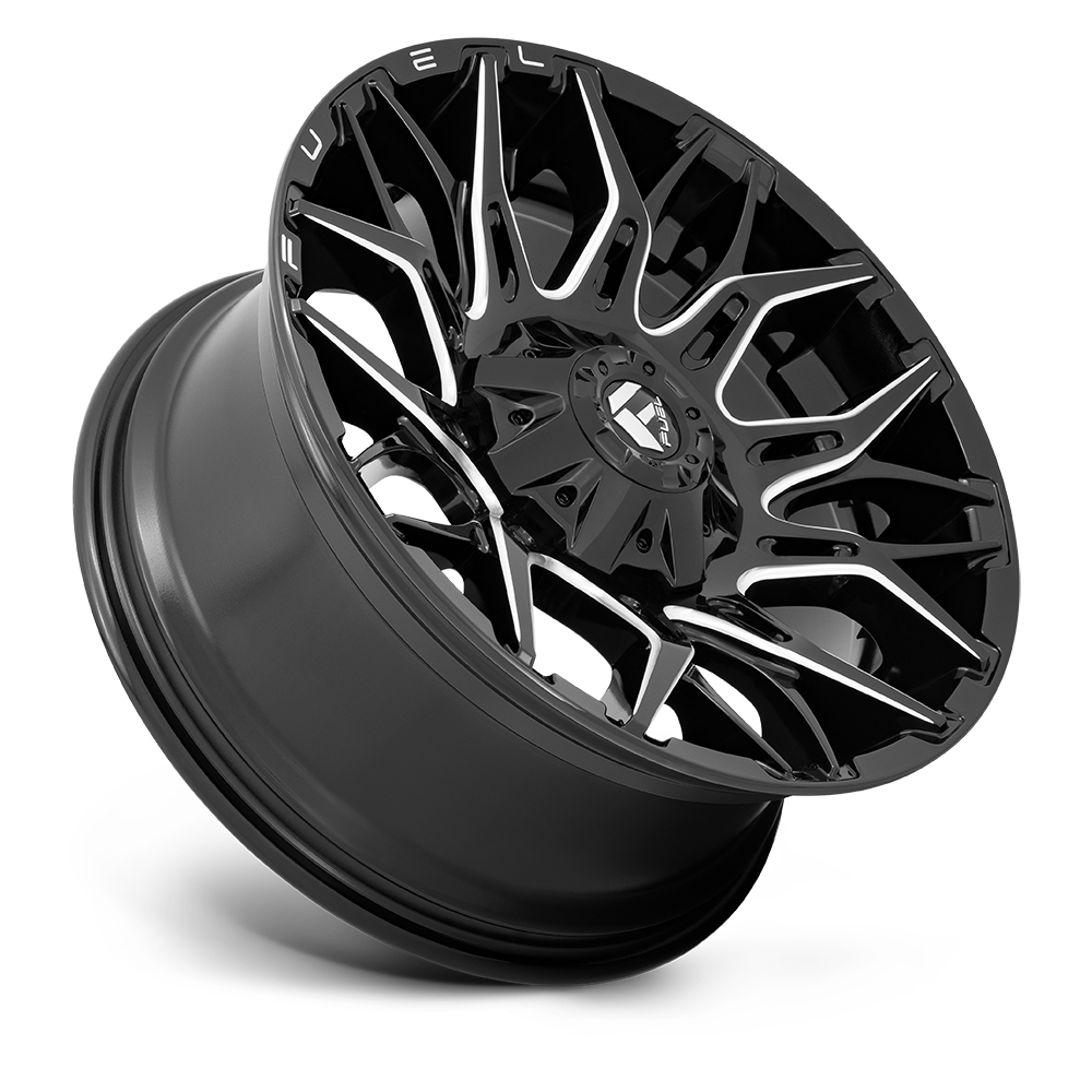Fuel Wheels | TWITCH Front View Black