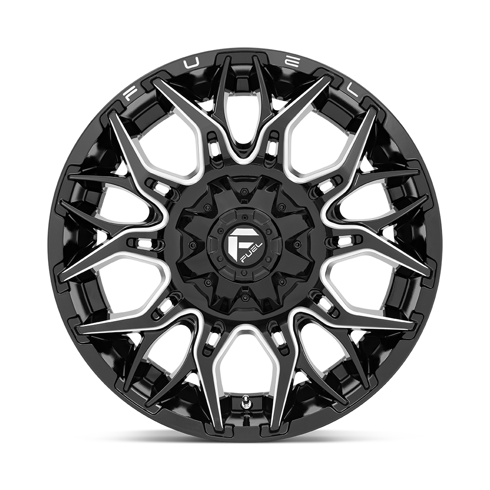 Fuel Wheels | TWITCH Front View Black