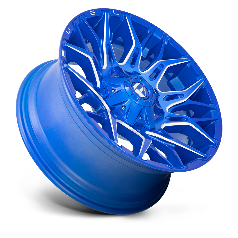 Fuel Wheels | TWITCH Front View Blue