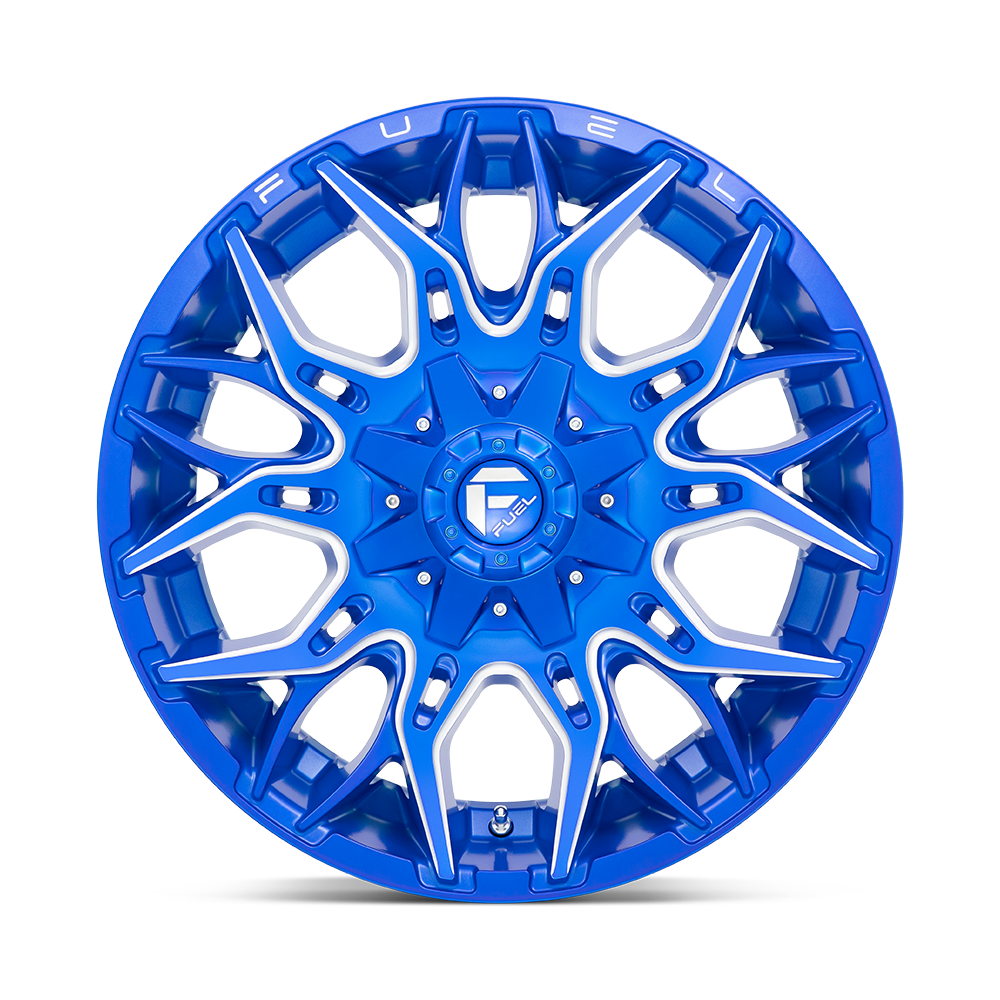 Fuel Wheels | TWITCH Front View Blue