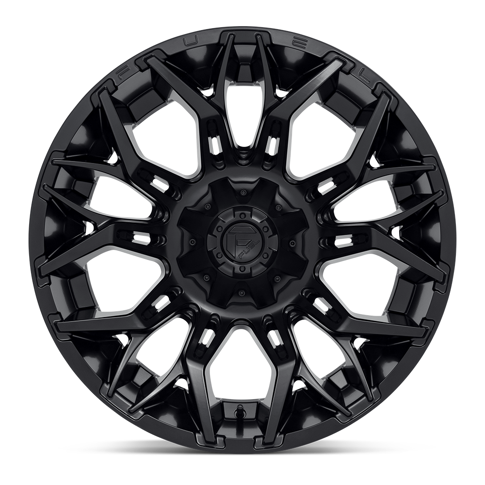 Fuel Wheels | TWITCH Front View Black