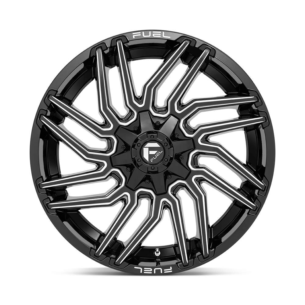 Fuel Wheels | TYPHOON Front View Black