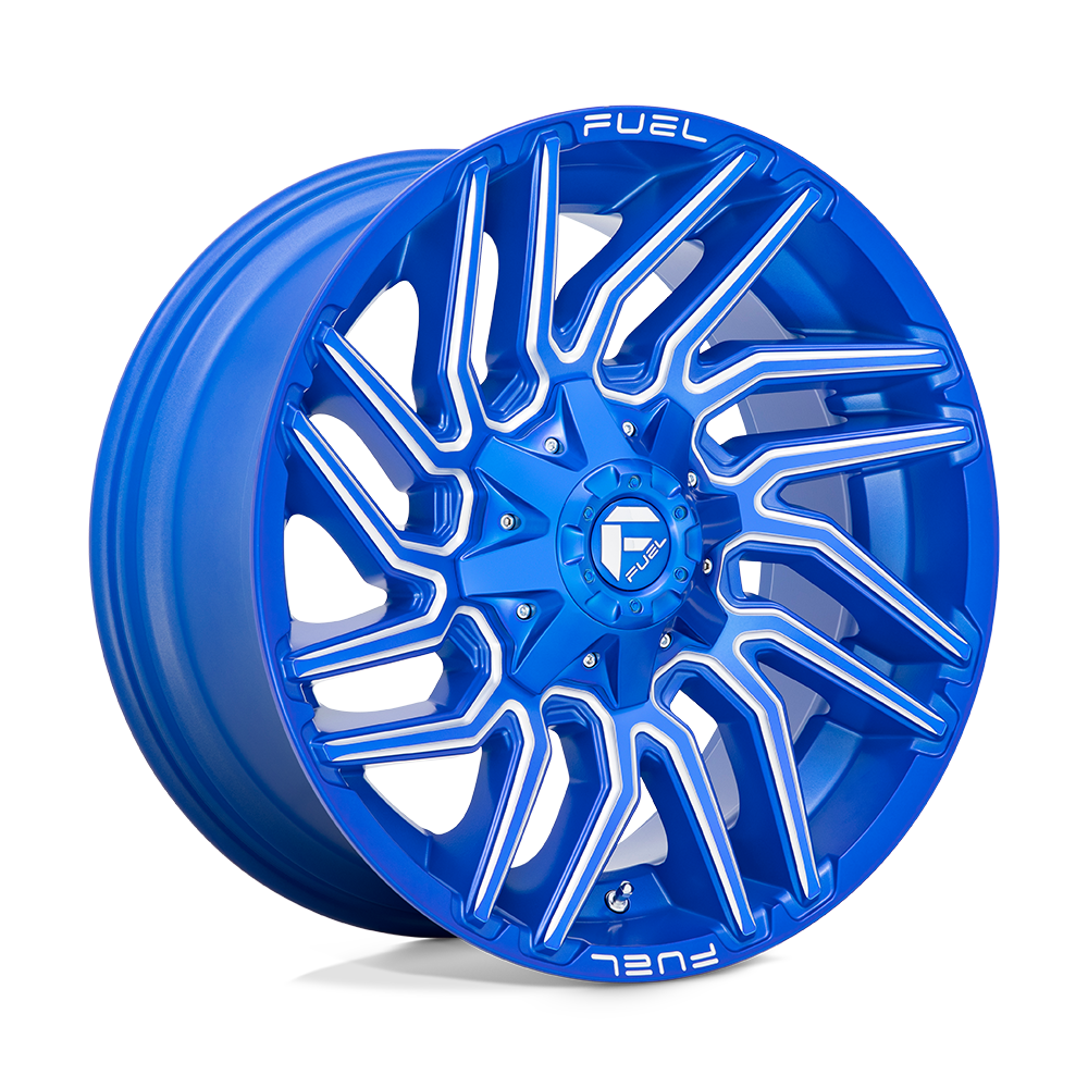 Fuel Wheels | TYPHOON Front View Blue